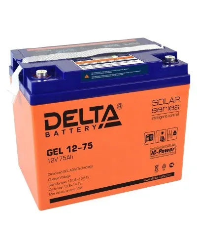 Delta GEL 12-75. Аккумулятор герметичный свинцово-кислотный. Delta в Камышине