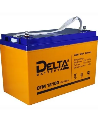 Delta DTM 12100 L. Аккумулятор герметичный свинцово-кислотный. Delta в Камышине