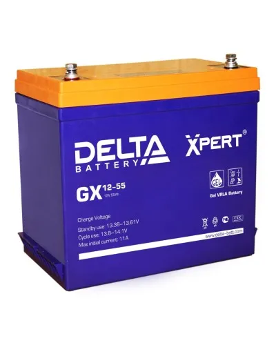 Delta GX 12-55. Аккумулятор герметичный свинцово-кислотный. Delta в Камышине