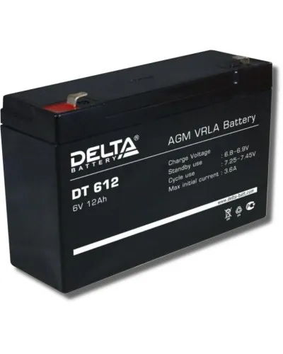 Delta DT 612. Аккумулятор герметичный свинцово-кислотный. Delta в Камышине