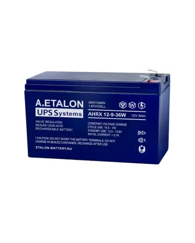 A.ETALON AHRX 12-9-36W. Аккумулятор герметичный свинцово-кислотный. ETALON в Камышине
