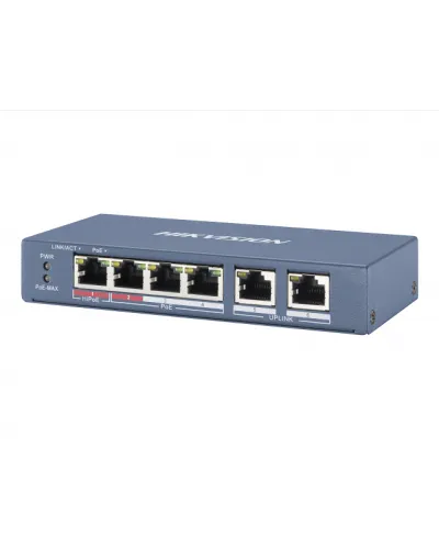 DS-3E0106P-E/M. Коммутатор с питанием POE. Hikvision в Камышине