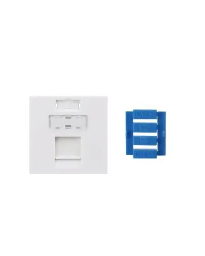 SIP3-1K-M45-45. Вставка 45x45 для 1 модуля Keystone Jack, со шторкой. Hyperline в Камышине