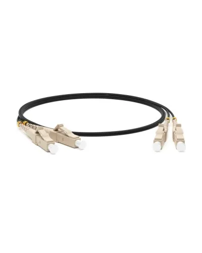FC-D2-50-LC/PR-LC/PR-H-1M-LSZH-BK. Патч-корд волоконно-оптический многомодовый. Hyperline в Камышине