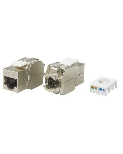 KJ8-8P8C-C6-180-TLS-SH-F-WH. Вставка Keystone Jack RJ-45. Hyperline в Камышине
