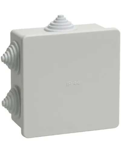 Коробка распаячная КМ41235 85х85х40 открытой проводки IP44 6 гермовводов серая (UKO11-085-085-040-K41-44). Коробка распаячная безгалогенная (HF). IEK в Камышине