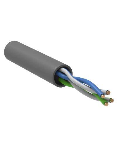 GENERICA U/UTP кат. 5E 100МГц 2 пары PVC INDOOR серый (BC1-C5E02-111-305-G). Кабель «витая пара» (LAN) для структурированных систем связи. IEK в Камышине