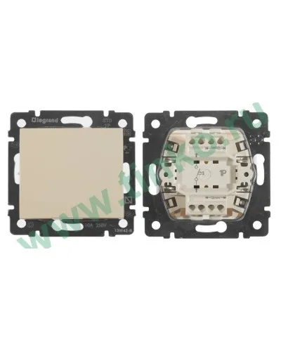 Выключатель Valena 1кл., без фиксации, 10А, 250В, слоновая кость (774311). Выключатель. LegranD в Камышине