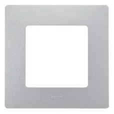 Рамка 1 пост ETIKA, алюминий (672551). Рамка. LegranD