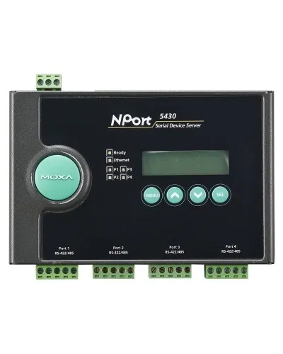 NPort 5430. 4-портовый асинхронный сервер. MOXA в Камышине