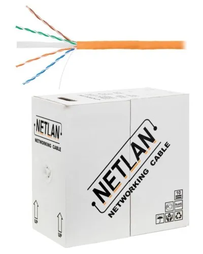 U/UTP 4pair, Cat6, Solid, In, LSZH (EC-UU004-6-LSZH-OR). Кабель «витая пара» (LAN) для структурированных систем связи. NETLAN в Камышине