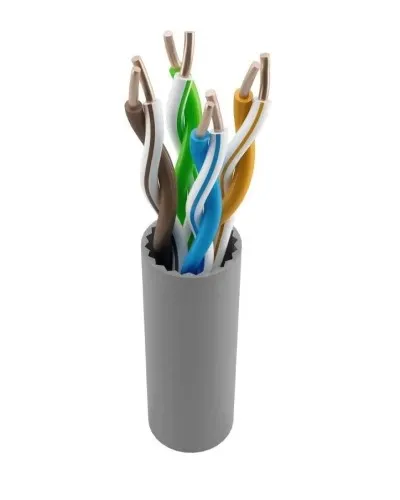 NTSS-IN-UTP4-5Е-PVC-GY кат.5E UTP 4 пары 24AWG PVC внутренний 305м серый. Кабель «витая пара» (LAN) для структурированных систем связи. NTSS в Камышине