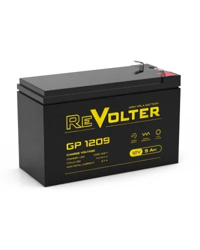 Revolter GP 1209. Аккумулятор автомобильный герметичный свинцово-кислотный. Revolter в Камышине