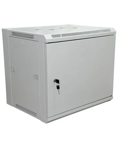 Шкаф телекоммуникационный 19 настенный 6U 600×450×370 мм (ШxГxВ) - передняя дверь металл, боковые стенки съемные (разобранный), RAL 7035 (04-2210). Шкаф телекоммуникационный 19 настенный 6U. Rexant в Камышине