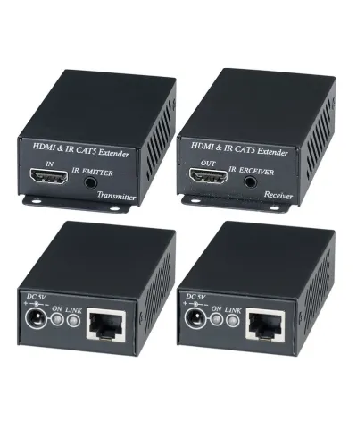 HE02EI. Комплект для передачи HDMI-сигнала с ИК-повторителем. SC&T в Камышине