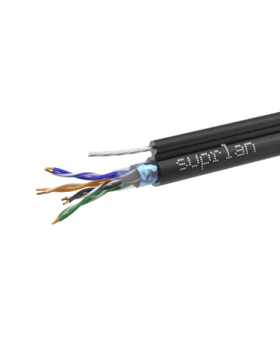 FTP Cat.5e 4x2xAWG24 Cu PE Outdoor T-FG8 (трос) Standard (01-1026-1). Кабель «витая пара» (LAN) для структурированных систем связи. SUPRLAN в Камышине