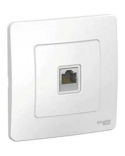 BLANCA розетка RJ45 1-местная, кат. 5Е, скрытой установки, белый (BLNIS045001). Розетка компьютерная. Systeme Electric в Камышине