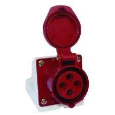 Розетка 124 стационарная 3Р+РЕ 32А 380В IP44 (SQ0602-0005). Розетка. TDM ЕLECTRIC