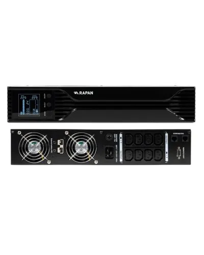 RAPAN-UPS 3000 RACK+4х9Ah (RAPAN-UPS 3000-RACK-IN-4х9-E) (8960). Бесперебойный источник питания. Бастион в Камышине