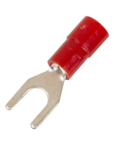 Наконечник вилочный НВИ 0,25-1,5 М5 (D5,3мм) (100 шт) (2A15P-EE-PA). Наконечник вилочный с изолированным фланцем ПА. ДКС в Камышине