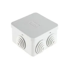 Коробка JBS070 70х70х40, 6 вых., IP44, серая (44056). Коробка монтажная. Экопласт